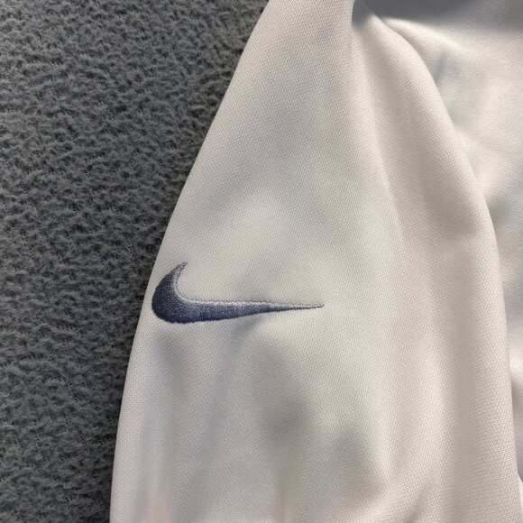 Nike Sweater Womens Large White Therma Fit Golf Half Zip Pullover Fleece Mock - Picture 3 of 14